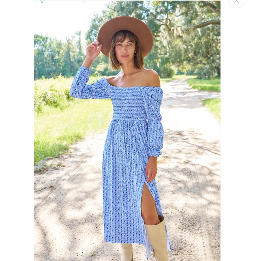 Cabana Life Sullivan’s Island Puff Sleeve Maxi Dress